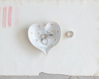 Stoneware Heart Shaped Dish