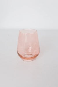 Blush Estelle Stemless Wine Glass