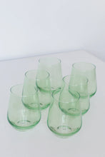Mint Green Estelle Stemless Wine Glass
