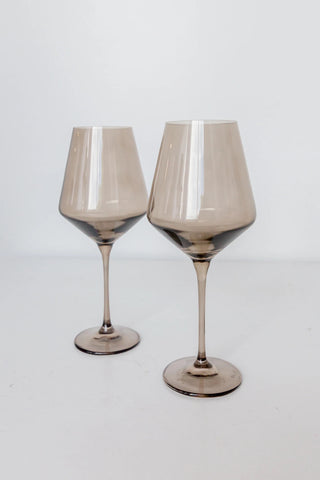 Amber Smoke Estelle Stemmed Wine Glass
