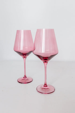 Rose Estelle Stemmed Wine Glass