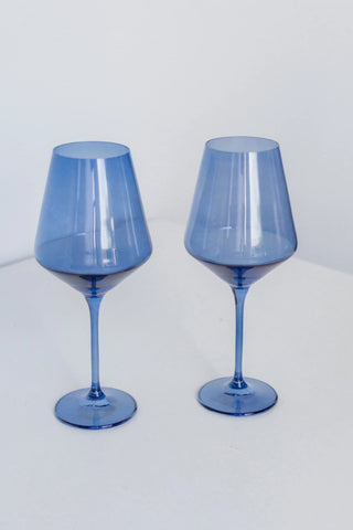 Cobalt Blue Estelle Stemmed Wine Glass