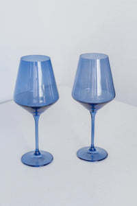 Cobalt Blue Estelle Stemmed Wine Glass