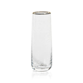 Negroni Hammered Stemless Flute