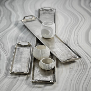 Long Rectangular Aluminum Tray