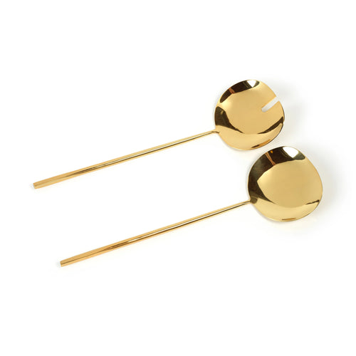 Dainty Polished Gold Server Set