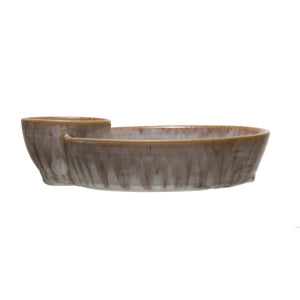 Stoneware Sectioned Serving Dish