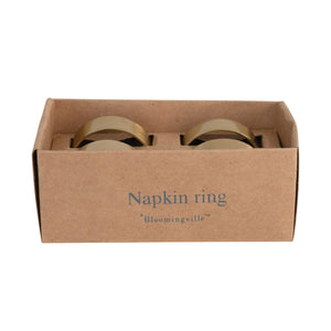 Round Brass Napkin Rings
