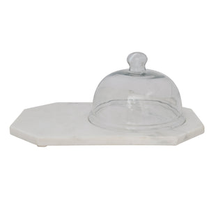 Marble Tray with Glass Coche