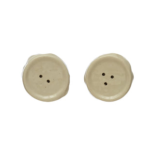 Sculpted Stoneware Salt & Pepper Shakers