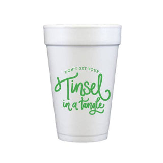 Tinsel in a Tangle Foam Cups