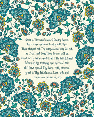 Great Is Thy Faithfulness Art Print