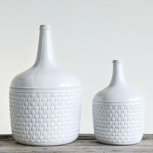 Basketweave Bottle Vase