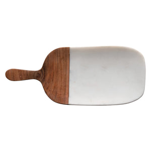 Marble Cheese/Cutting Board with Wood Handle