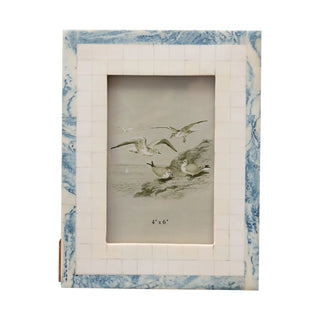 Blue & White Resin Frame