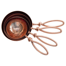 Hammered Stainless Steel Measuring cups with Copper Finish
