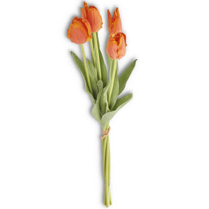 Orange Silk Real Touch Bouquet