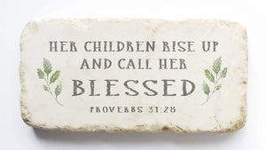 Stone Art - Proverbs 31:28