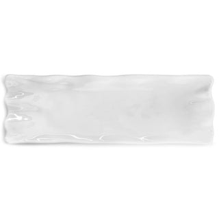 White Ruffle Melamine Sandwich Platter