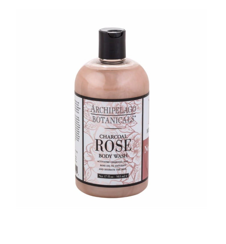 Charcoal Rose Body Wash 17 oz.