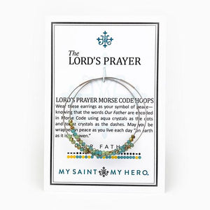 Lord's Prayer Morse Code Earrings