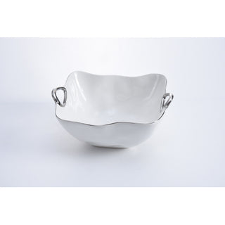 Golden Handle  Large Square Bowl