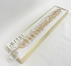 Sasha Gold & Silver Multi-Chain Bracelet
