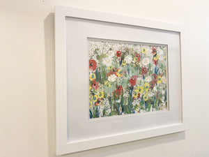 Framed Flower Painting