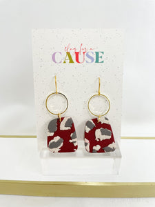 Mississippi State Gameday Leopard Georgie Earrings