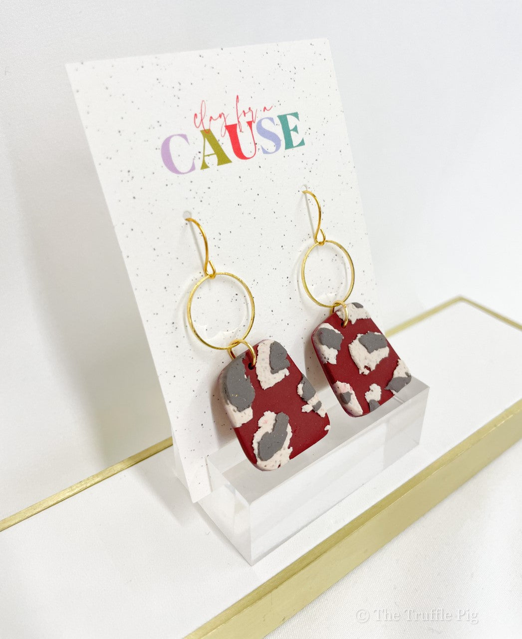 Mississippi State Gameday Leopard Georgie Earrings