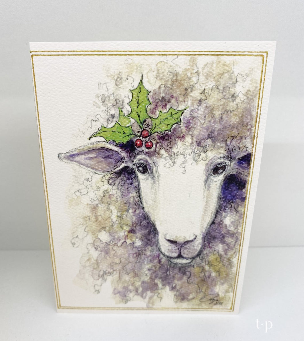 Holiday Sheep Notecards